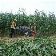 柴油手扶拖拉機帶黑麥草收割機廠家 一邊倒辣椒收割機 谷子收割機視頻