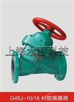 G45J直流式衬胶隔膜阀